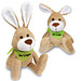 Plüsch-Tiere Fluffy, Hase, Halstuch Grün
