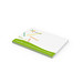 Geiger-Notes Haftnotizen green + blue, Recycling weiß, 100 x 72 mm, inkl. Digitaldruck