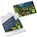 POLYCLEAN rPET Brillenputztuch 18x18 cm im Papieretui, weiss / individuell
