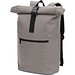 PORTLAND. Roll-Top-Rucksack aus PU mit Laptopfach, 16“, Grau