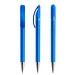 prodir® Drehkugelschreiber DS 3 mit Metallspitze, blaue Mine, mittelblau gefrostet