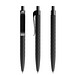 prodir® Druckkugelschreiber QS01 Soft Touch PRP Push, blaue Mine, schwarz