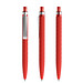 prodir® Druckkugelschreiber QS01 Soft Touch PRS Push, blaue Mine, rot
