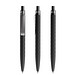 prodir® Druckkugelschreiber QS01 Soft Touch PRS Push, blaue Mine, schwarz/graphit