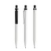 White-Black satin finish