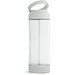 QUINTANA. Sportflasche aus Glas mit PP-Verschluss 390 ml, Hellgrau