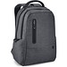RE-BOSTON. Wasserabweisender 2Tone-Laptop-Rucksack aus recyceltem Nylon mit 210D-Fach, Dunkelgrau