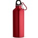RE-LANDSCAPE M. Flasche aus recyceltem Aluminium (100% rAL) 530 mL mit Karabiner, Rot