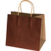 Recycelte Papiertasche klein, braun