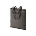 Recycling Baumwolltasche, dunkelgrau/schwarz