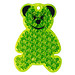 Reflektor Bär, transparent-gelb
