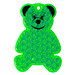 Reflektor Bär, transparent-grün