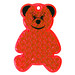 Reflektor Bär, transparent-rot