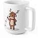 REINDEER. Becher mit Weihnachtsdruck 330 ml, Weiß