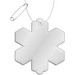 RFX™ H-10 Reflektierender TPU-Anhänger Schneeflocke, weiss
