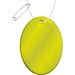 RFX™ H-12 ovaler reflektierender PVC-Anhänger, neongelb
