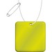 RFX™ H-20 quadratischer reflektierender PVC-Anhänger, neongelb