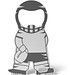 RICHARTZ® EINKAUFSWAGENLÖSER karl football, silber