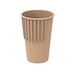 Riffel-Becher ToGo, 300 ml, beständiges braun