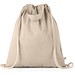 RISSANI. Tragetasche/Turnbeutel (2in1) aus recycelter Baumwolle (70%) und polyester (30% rPET) (140 g/m²), Natur