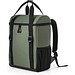 ROMA L. Gepolsterter Thermorucksack aus recyceltem Polyester 600D Ripstop 16 L, Dunkelgrün