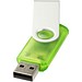 Rotate Transculent USB-Stick, grün, 1GB