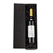 Rotwein im schwarzen Geschenkkarton