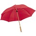 RPET Regenschirm mit Bambusgestänge LETITIA, rot