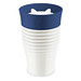 koziol Thermo-Trinkbecher Safe To Go, 400 ml, weiß/dunkelblau