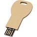 Schlüssel USB-Stick 2.0 aus recyceltem Papier, Kraftpapier, 32GB