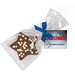 Schoko Weihnachtsstern, Blaue Schleife, inkl. Druck