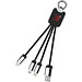 SCX.design C15 Quatro Ladekabel mit Leuchtlogo, rot