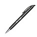 senator® Kugelschreiber Challenger Polished MT, blaue Mine, schwarz mit Metallspitze