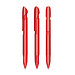 senator® Druckkugelschreiber Evoxx Polished Recycled, blaue Mine, rot