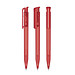 senator® Druckkugelschreiber Super Hit Frosted, blaue Mine, rot 186
