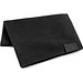 SERENITY. Schal aus recyceltem Polyester (100 % rPET) mit Aufnäher zur individuellen Veredelung, Schwarz