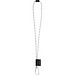 SET Lanyard NAUTIC Long (Ø 7 mm) mit 55 mm D-förmigem Karabiner und Ø 7 mm Sicherheitsverschluss, 301 - Weiß