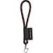 SET Lanyard NAUTIC Short (Ø 7 mm) Set mit 9 mm Schnappkarabiner, Schwarz/Rot