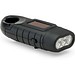 SOLARKY. Kompakte 0.5 W ABS-Taschenlampe mit 3 weißen LEDs mit 90 Lumen, Schwarz