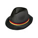 Sommerhut Sun, schwarz/Deutschland-Farben