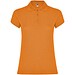 Star Poloshirt für Damen, orange, 2XL