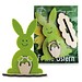 Steckfigur Hase in Werbekarte, Hase, 2-seit. Druck