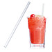Strohhalm aus Glas 20 cm, transparent