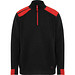 Farblich kombiniertes Sweatshirt Maverick, L, schwarz/rot