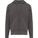 Iqoniq Abisko Zip-Kapuzenpullover aus recycelter Baumwolle, anthrazit, L