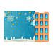 Täfelchen Adventskalender ECO, Graspapier, Papier Inlay, share Schokotäfelchen, inkl. Druck