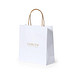 Papier Tragetasche Recycled klein, weiss