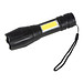Taschenlampe mit Akku , schwarz