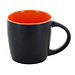 Tasse Ennia 250 ml, schwarz-orange