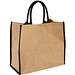 Jute Tragetasche The Large, natur/schwarz